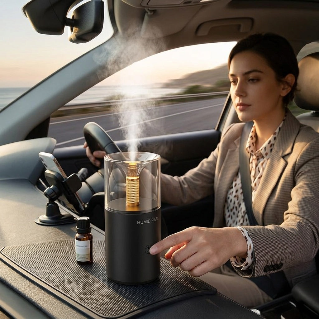 Portable Car USB Humidifier for Dry Air Relief